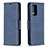 Funda de Cuero Cartera con Soporte Carcasa B04F para Xiaomi Redmi Note 10 Pro 4G Azul