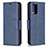 Funda de Cuero Cartera con Soporte Carcasa B04F para Xiaomi Redmi Note 10S 4G Azul