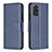 Funda de Cuero Cartera con Soporte Carcasa B04F para Xiaomi Redmi Note 11 4G (2022) Azul