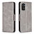 Funda de Cuero Cartera con Soporte Carcasa B04F para Xiaomi Redmi Note 11 4G (2022) Gris