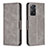 Funda de Cuero Cartera con Soporte Carcasa B04F para Xiaomi Redmi Note 11 Pro 4G Gris