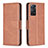 Funda de Cuero Cartera con Soporte Carcasa B04F para Xiaomi Redmi Note 11 Pro 4G Marron