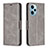 Funda de Cuero Cartera con Soporte Carcasa B04F para Xiaomi Redmi Note 12 Turbo 5G Gris