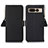 Funda de Cuero Cartera con Soporte Carcasa B04H para Google Pixel 7 Pro 5G Negro