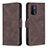 Funda de Cuero Cartera con Soporte Carcasa B05F para Oppo A54 5G Marron