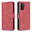 Funda de Cuero Cartera con Soporte Carcasa B05F para Oppo A74 5G Rojo