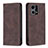 Funda de Cuero Cartera con Soporte Carcasa B05F para Oppo F21 Pro 4G Marron