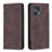 Funda de Cuero Cartera con Soporte Carcasa B05F para Oppo Find X5 Pro 5G Marron