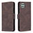 Funda de Cuero Cartera con Soporte Carcasa B05F para Samsung Galaxy A22 5G Marron