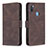 Funda de Cuero Cartera con Soporte Carcasa B05F para Samsung Galaxy M11 Marron