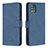 Funda de Cuero Cartera con Soporte Carcasa B05F para Samsung Galaxy M40S Azul