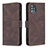 Funda de Cuero Cartera con Soporte Carcasa B05F para Samsung Galaxy M40S Marron