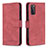 Funda de Cuero Cartera con Soporte Carcasa B05F para Samsung Galaxy S20 FE 5G Rojo