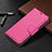 Funda de Cuero Cartera con Soporte Carcasa B05F para Samsung Galaxy S21 5G Rosa Roja