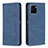 Funda de Cuero Cartera con Soporte Carcasa B05F para Vivo Y10 t1 Azul