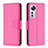 Funda de Cuero Cartera con Soporte Carcasa B05F para Xiaomi Mi 12 5G Rosa Roja