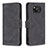 Funda de Cuero Cartera con Soporte Carcasa B05F para Xiaomi Poco X3 Pro Negro