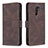 Funda de Cuero Cartera con Soporte Carcasa B05F para Xiaomi Redmi 9 Prime India Marron