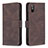 Funda de Cuero Cartera con Soporte Carcasa B05F para Xiaomi Redmi 9i Marron