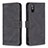 Funda de Cuero Cartera con Soporte Carcasa B05F para Xiaomi Redmi 9i Negro