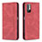 Funda de Cuero Cartera con Soporte Carcasa B05F para Xiaomi Redmi Note 11 SE 5G Rojo