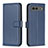 Funda de Cuero Cartera con Soporte Carcasa B06F para Google Pixel 7a 5G Azul