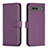 Funda de Cuero Cartera con Soporte Carcasa B06F para Google Pixel 7a 5G Morado