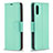 Funda de Cuero Cartera con Soporte Carcasa B06F para Samsung Galaxy A02 Verde