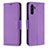 Funda de Cuero Cartera con Soporte Carcasa B06F para Samsung Galaxy A04s Morado