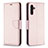 Funda de Cuero Cartera con Soporte Carcasa B06F para Samsung Galaxy A04s Oro Rosa