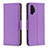 Funda de Cuero Cartera con Soporte Carcasa B06F para Samsung Galaxy A13 4G Morado