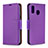 Funda de Cuero Cartera con Soporte Carcasa B06F para Samsung Galaxy A20 Morado