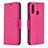 Funda de Cuero Cartera con Soporte Carcasa B06F para Samsung Galaxy A20s Rosa Roja