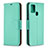 Funda de Cuero Cartera con Soporte Carcasa B06F para Samsung Galaxy A21s Verde