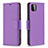 Funda de Cuero Cartera con Soporte Carcasa B06F para Samsung Galaxy A22 5G Morado