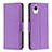 Funda de Cuero Cartera con Soporte Carcasa B06F para Samsung Galaxy A23 5G SC-56C Morado