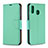 Funda de Cuero Cartera con Soporte Carcasa B06F para Samsung Galaxy A30 Verde