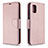 Funda de Cuero Cartera con Soporte Carcasa B06F para Samsung Galaxy A31 Oro Rosa