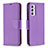 Funda de Cuero Cartera con Soporte Carcasa B06F para Samsung Galaxy A34 5G Morado