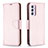 Funda de Cuero Cartera con Soporte Carcasa B06F para Samsung Galaxy A34 5G Oro Rosa