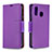 Funda de Cuero Cartera con Soporte Carcasa B06F para Samsung Galaxy A40 Morado