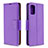 Funda de Cuero Cartera con Soporte Carcasa B06F para Samsung Galaxy A41 Morado