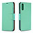 Funda de Cuero Cartera con Soporte Carcasa B06F para Samsung Galaxy A50 Verde