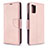 Funda de Cuero Cartera con Soporte Carcasa B06F para Samsung Galaxy A51 4G Oro Rosa