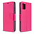 Funda de Cuero Cartera con Soporte Carcasa B06F para Samsung Galaxy A51 4G Rosa Roja