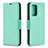 Funda de Cuero Cartera con Soporte Carcasa B06F para Samsung Galaxy A52 5G Verde