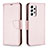 Funda de Cuero Cartera con Soporte Carcasa B06F para Samsung Galaxy A53 5G Oro Rosa