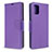 Funda de Cuero Cartera con Soporte Carcasa B06F para Samsung Galaxy A71 4G A715 Morado