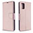 Funda de Cuero Cartera con Soporte Carcasa B06F para Samsung Galaxy A71 4G A715 Oro Rosa