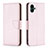 Funda de Cuero Cartera con Soporte Carcasa B06F para Samsung Galaxy F04 Oro Rosa